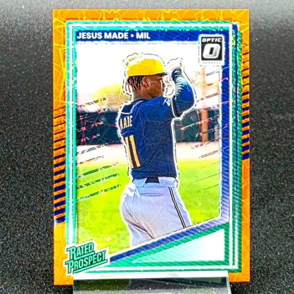 2025 Donruss Jesus Made Optic Orange Velocity Rookie Card
